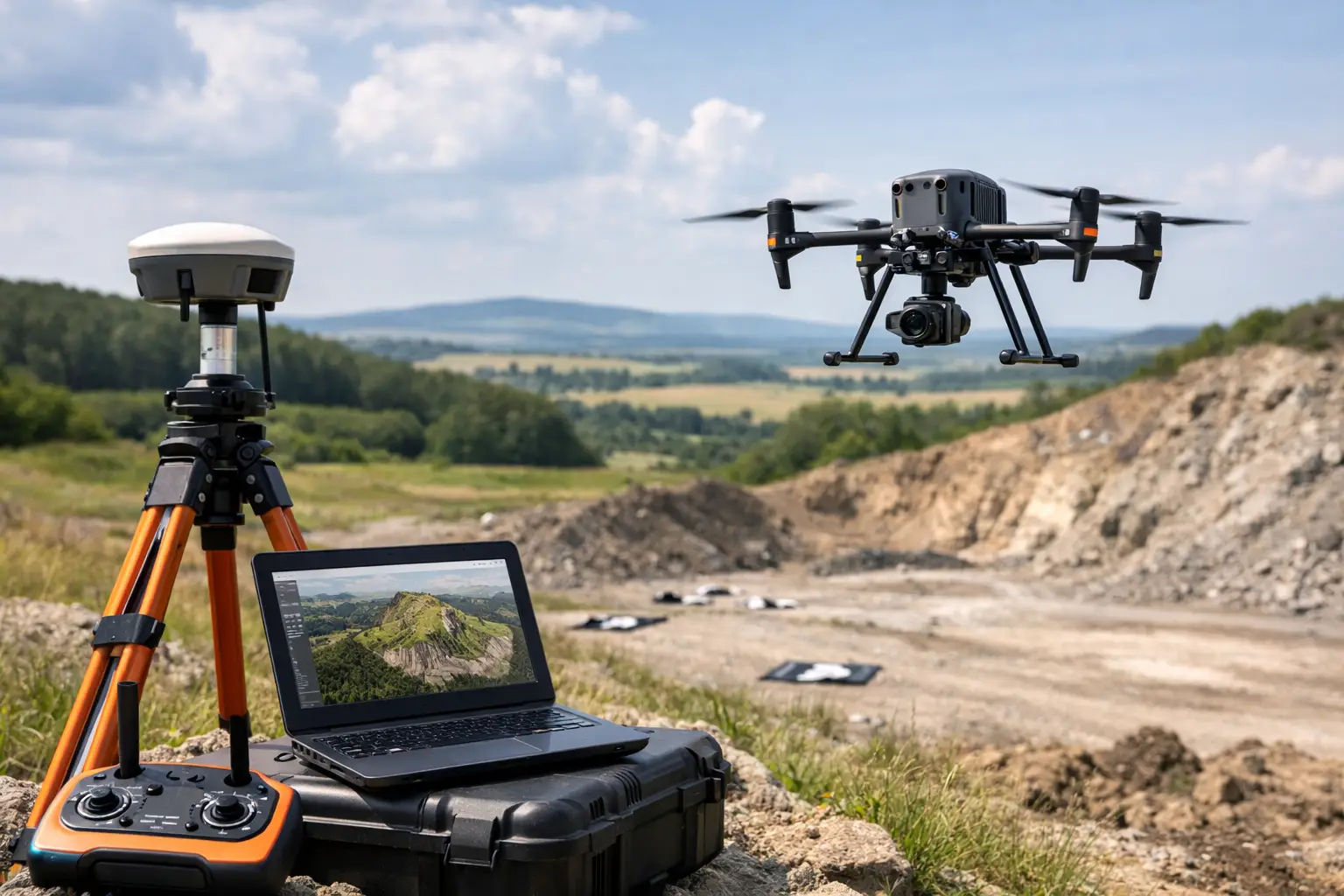 Fotogrammetrie dronem pro přesná data z terénu