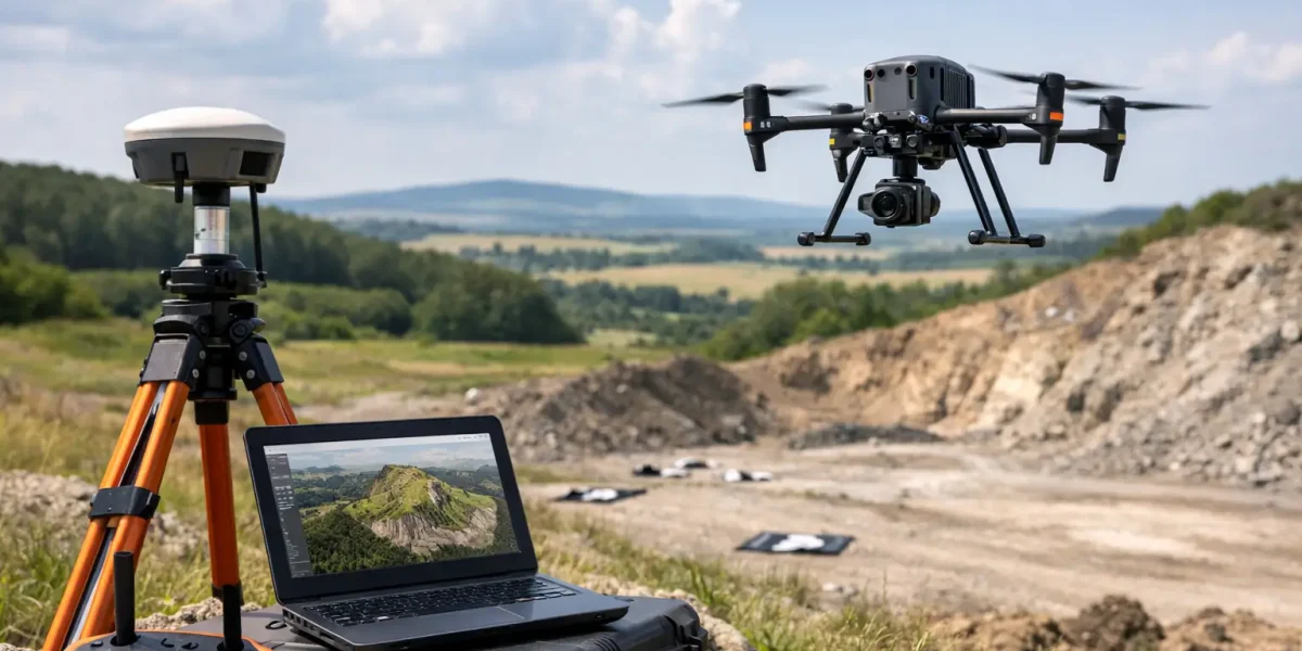 Fotogrammetrie dronem pro přesná data z terénu
